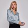 Female blouse, menthol color, one size (42-46)