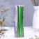 A set of antique candles, 1.9x 20 cm, 6 pieces, green metallic