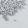 Set of beads "needlework" plastic, diameter 3 mm, 25 g, silver