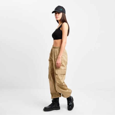Top female shortened Mist Old School size 44, black color-1