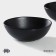 Porcelain salad Magistro Carbon, 15.5 × 13.5 cm, black color