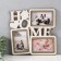 Photo frame LHDF "Home" 33x33 in 3 photos 10x15 cm, col. White oak (plastic screen)
