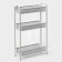 SMI Roadfly, 3 tiers, 44 × 17 × 69.5 cm, gray color, gray