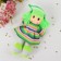 Soft toy "Doll", in a knitted dress, color mix