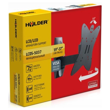 The bracket for LCD TV Holder LCDS -5037 19 " - 37", 30 kg, the distance from the wall 95 - 236mm.-2