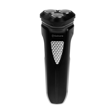 Electric blower Sakura SA-5429BK, rotor, 3 heads, dry shave, trimmer, battery, black