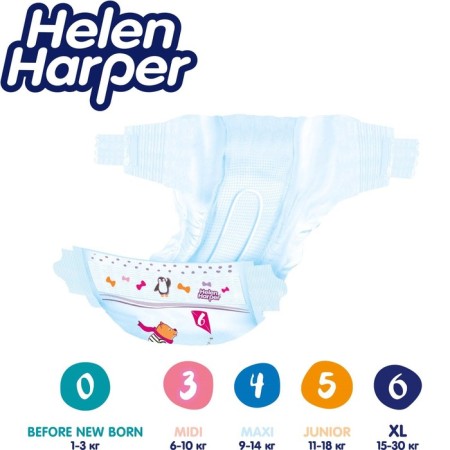 Children's diapers Helen Harper Baby, size 6 (XL), 40 pcs.-3