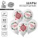 Shar Latex 12 "New Year's Wreath", New Year's set 50 pcs.