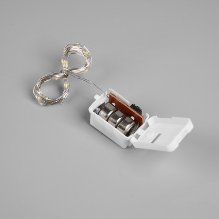 LED figure from Mishura “Silver Gift” 12 × 9 cm, 10 LED, AG10X3 batteries (included), glow warm white-3