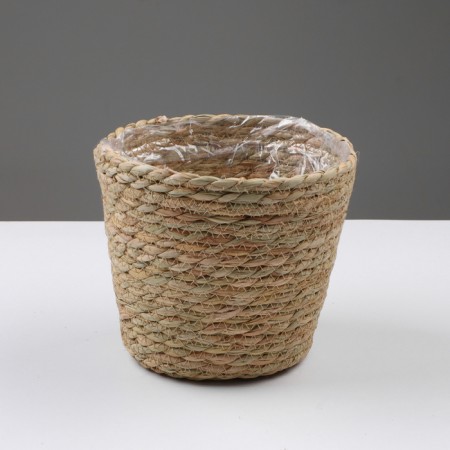 Kashpo wicker "safari", 17.5x17.5x16 cm, natural-1