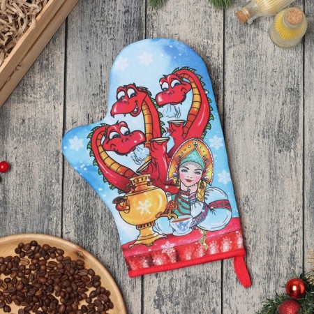 Mit Warehouse "Tea Party with the Dragon" 20x28 cm, 35% HL, 65% PE, Vatin 250 g/m2