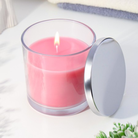 Candle Giant Aromatic in a glass "Pion", soy wax, 10x10 cm