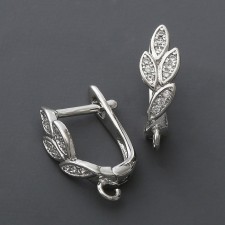 SHVESS READED OLEVAS, white color in silver
