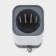 Silicon Savanna toilet brush for toilet, gray color