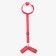Gags with handcuffs of the oka-adjustable belts, neoprene, sling, PVC red