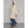 Coat insulated winter female, size 50, beige color