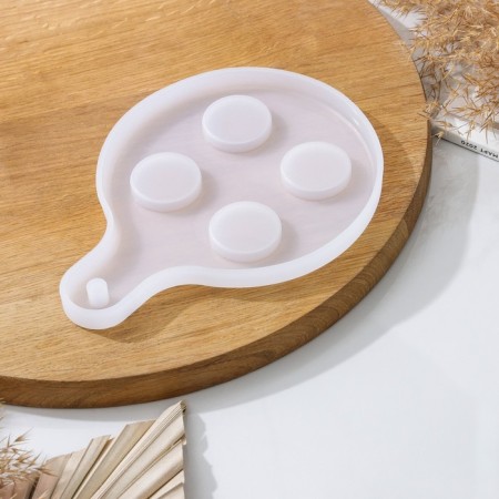Mold "Shots. Circle ", silicone, 19.5 × 14.5 × 1.2 cm-3