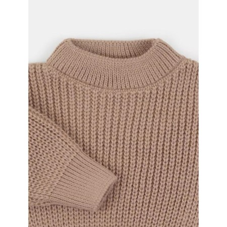 Sweater Children's Knitted Rant KnitWear, height 68 cm, beige color-1