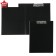 Folder-planet with A4 clamp, 1.2 mm, calligrata, plastic, black (clipboard with a lid)