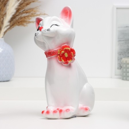 Piggy bank "cat Sima" 26x15cm, white-1