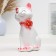 Piggy bank "cat Sima" 26x15cm, white