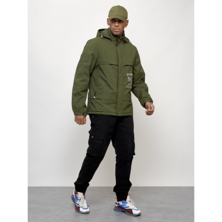 Sports male jacket, size 48, khaki color-12