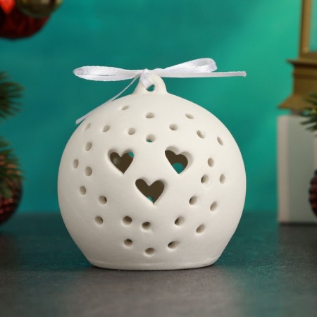 Figure with backlight "Ball with hearts" 7x7x7.5cm-1