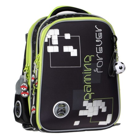 Frame backpack 36 x 29 x 17 cm, Across 192, filling: bag, gray/green ACR22-192-5-1