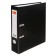 A4, 75 mm registrar, calligrata, PVC, embossing "Len", metal edging, pocket for a spine, black, black, mix