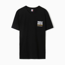 T -shirt male, black color, size 56