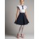 Blouse with a removable bow, height 146 cm