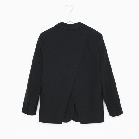 Women's jacket with a cut on the back mist size l-xl, color black-10