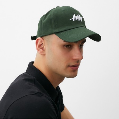 Minaku cap "Heart", green color, size 56-58-3