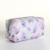 Lightning cosmetic bag, white/lilac color