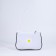 Youth bag with a zipper, white color