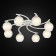 Ceiling chandelier Citilux "Christie" CL152180, 79x79x19 cm, 8x75W, E27, white color