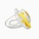 Nipple - orthodontic dummy "flowers", +6 months, yellow color
