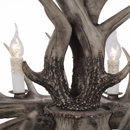Suspended chandelier ST LUCE. SL154.703.06. Corna. 6x40 watts, E14, 65x65x37 cm, color gray color-5
