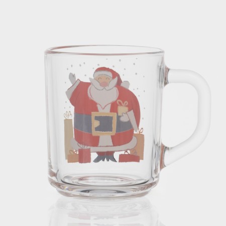 New Year's glass tea mug "Happy New Year", 200 ml, mix-2