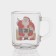 New Year's glass tea mug "Happy New Year", 200 ml, mix