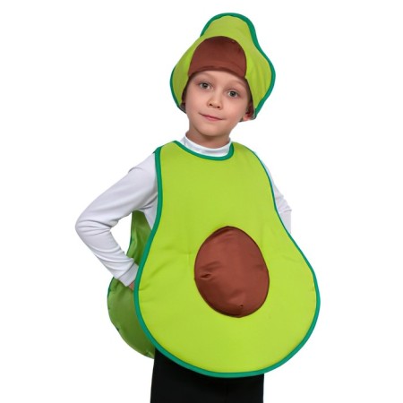 Avocado carnival costume, height 98-122 cm, 3-7 years old