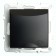 1-seater s/s outlet with a lid (mechanism), Stekker series Erna, PST16-9112-03, Black