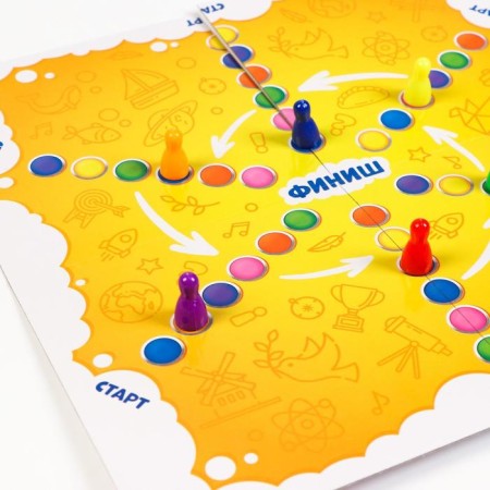 Board game "Big Family Quiz", 200 cards, playing field, 6 chips, 8+-4