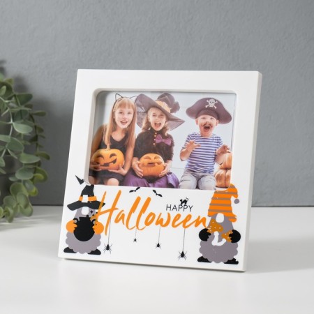 Photo frame plastic 10x15 cm "Happy Halloween" White 1x17.7x18 cm-1