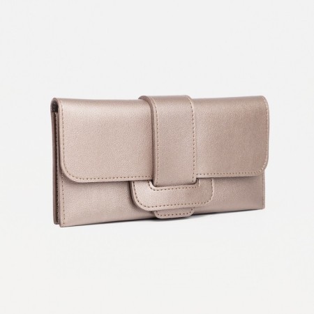 Women's wallet on magnet, bronze color