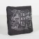 The bag is road, folding in a cosmetic bag, lightning department, outer pocket, long belt, black color