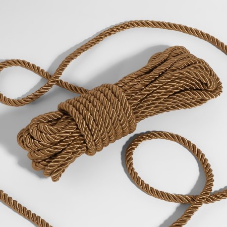 Cord twisted, d = 8 mm, 9 ± 1 m, coffee color