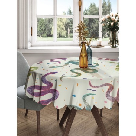 Photo scatter round, size 150x150 cm, Saten