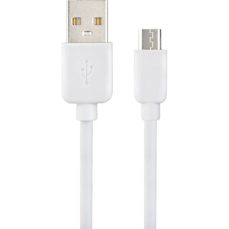 Perfeo cable, micro USB - USB, 2 A, 2 m, white