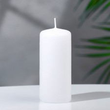 Candle - cylinder, 4x9 cm, 11 hours, 90 g, white